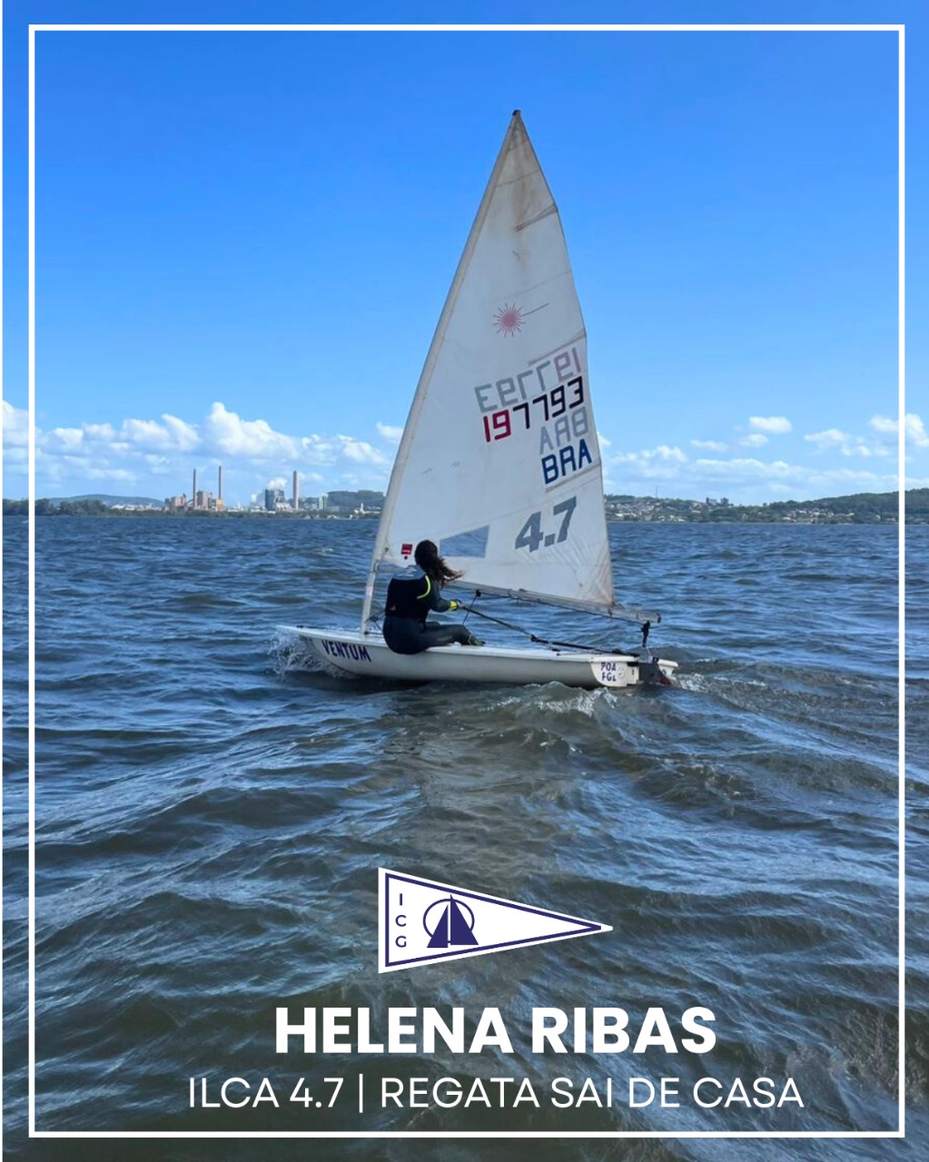 Helena Ribas representou o ICG na quinta etapa da Regata Sai de Casa