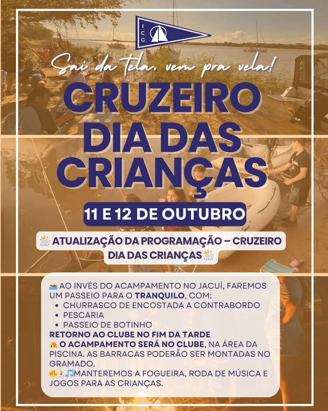 Atualização da Programação – Cruzeiro Dia das Crianças