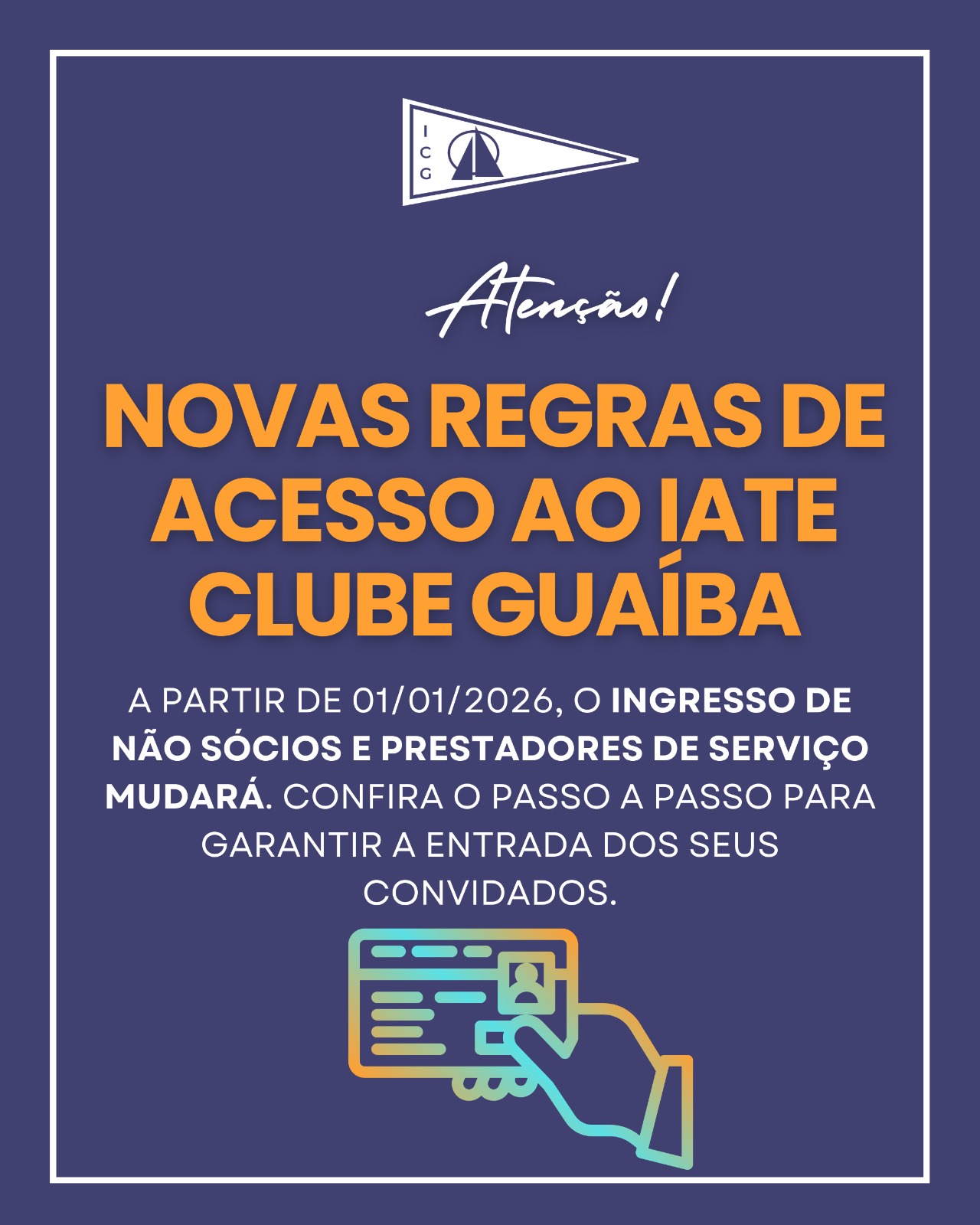 Novas Regras de acesso ao Iate Clube Guaíba