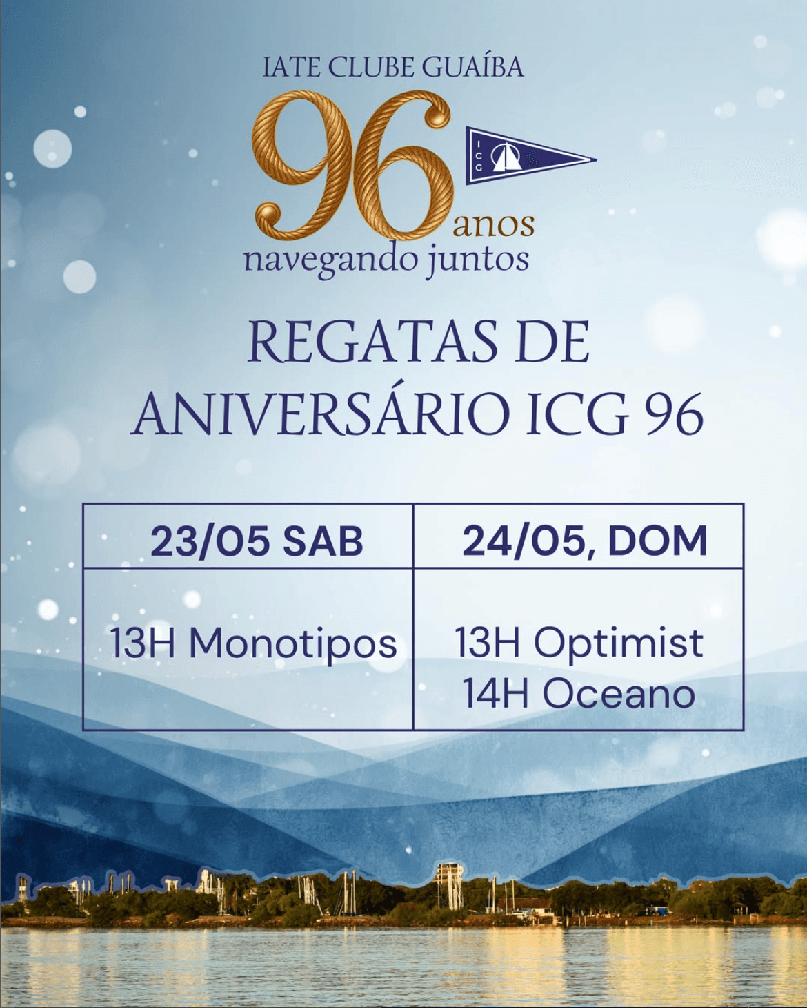 Aviso de Regata 96º Aniversário do ICG
