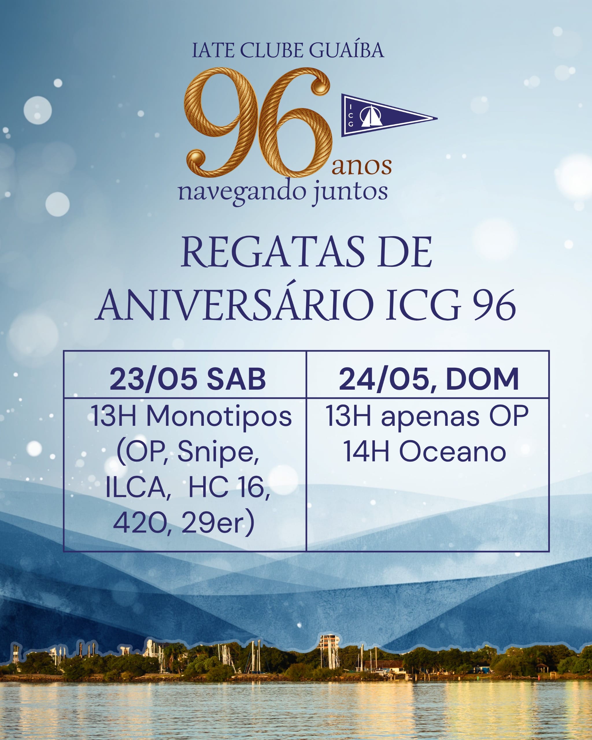 Aviso de Regata 96º Aniversário do ICG