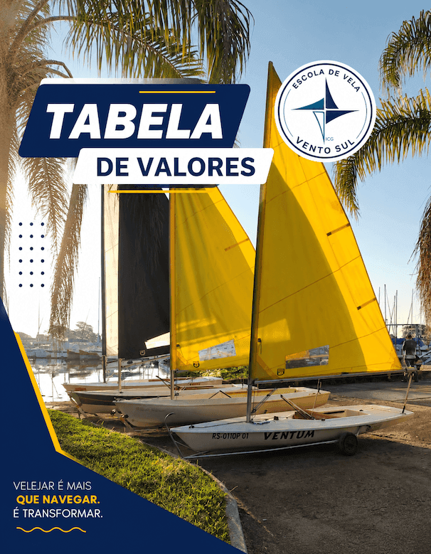 TABELA DE VALORES DA ESCOLA DE VELA