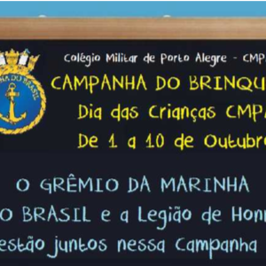CAMPANHA DO BRINQUEDO – DIA DAS CRIANÇAS CMPA – DE 1 A 10 DE OUTUBRO