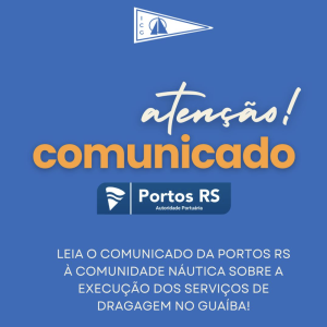 Portos RS restringe navegação e define janelas operacionais durante dragagem no Lago Guaíba