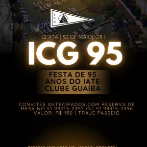 ICG comemora 95 anos com festa neste sábado